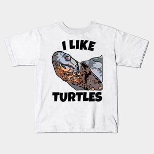 I Like Turtles Kids T-Shirt